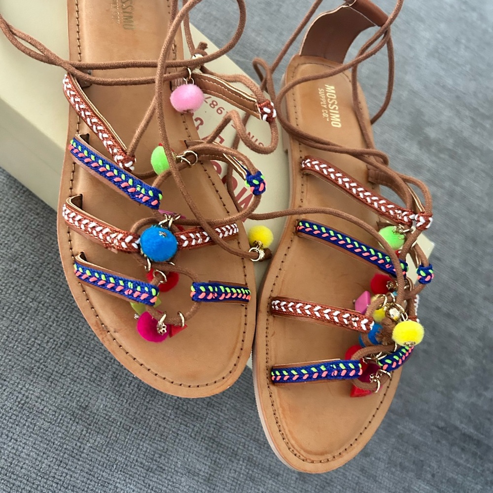 Target Multicolor Strappy Sandals - Picture 3 of 5